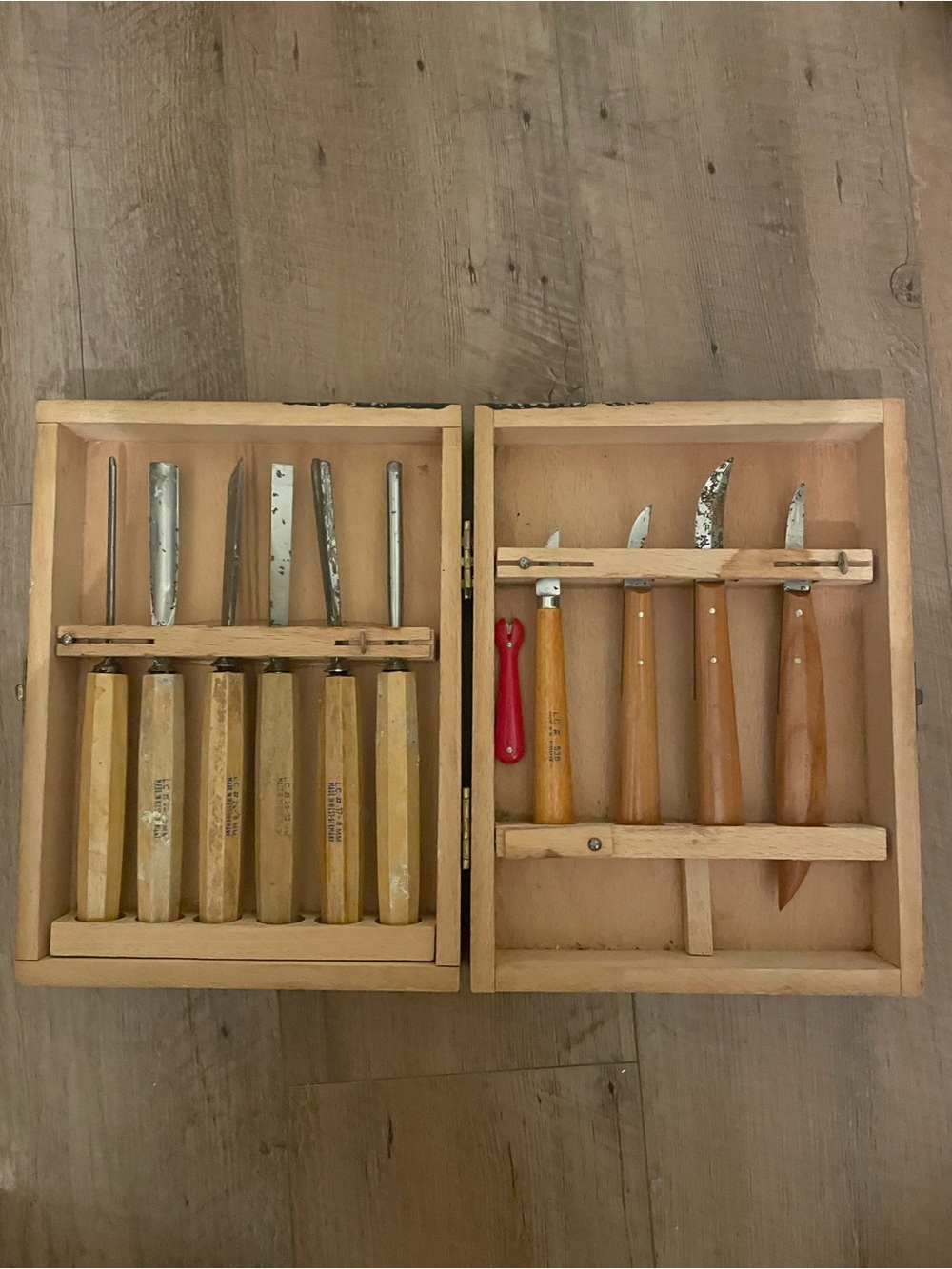Solingen Vintage Wood Carving Set In Box